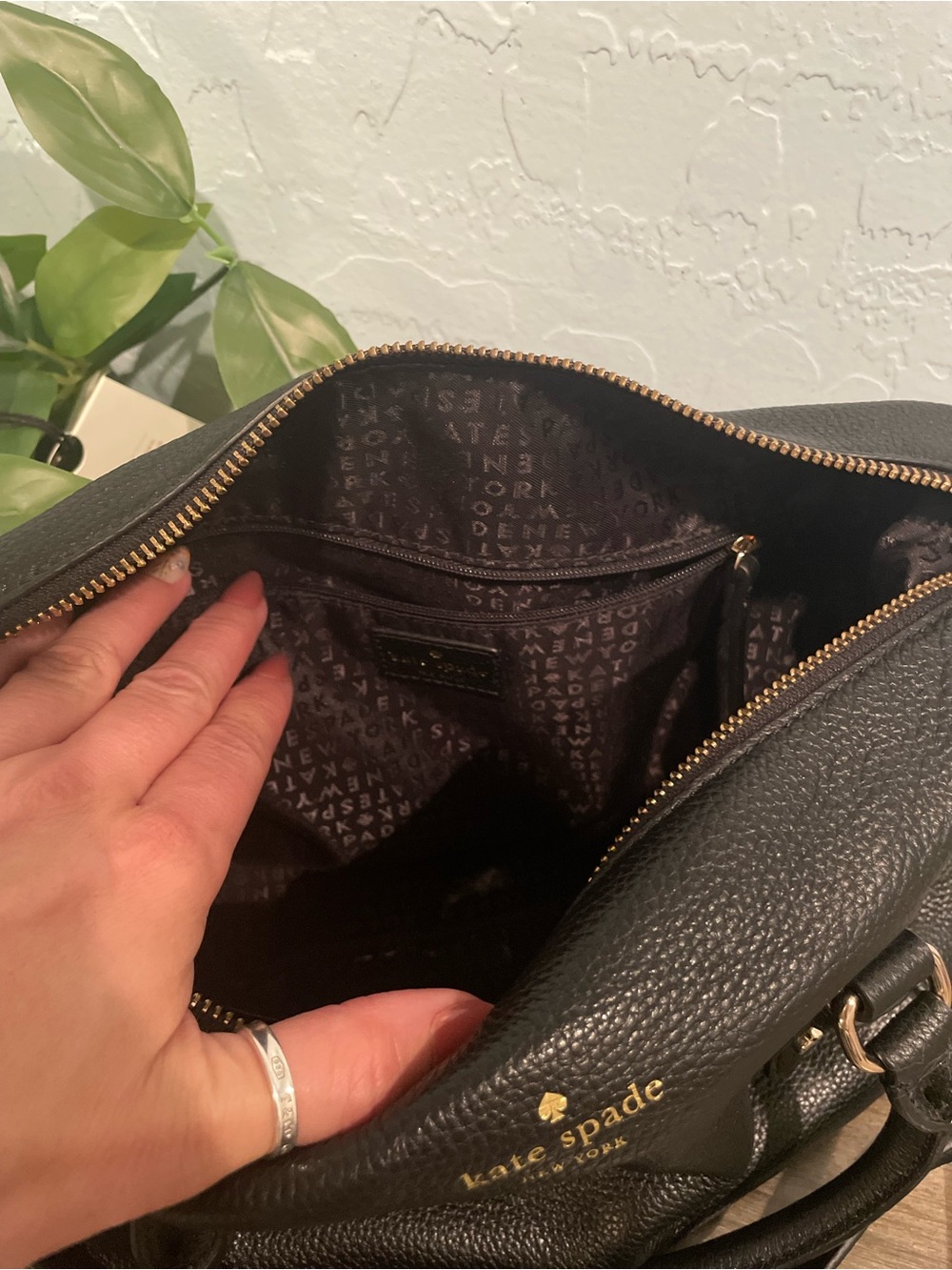 kate spade Black Pebbled Leather Convertible Crossbody Bag - Picture 9 of 9